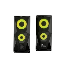 Xtech FireShot - 2.0 Stereo Speakers, 3.5mm, Black