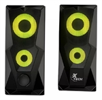 Xtech FireShot xts-131 - Parlantes con cable, Negro, USB, 3.5mm, LED