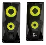 Xtech FireShot xts-131 - Wired Speaker, Black, USB, 3.5mm, LED