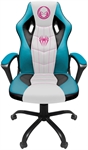 Xtech Marvel Spider-Man Gwen Stacy - Silla Gaming Rosa y aguamarina, PVC, Asiento Ajustable en Altura, Reposabrazos Fijo