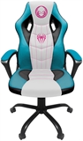 Xtech Marvel Spider-Man Gwen Stacy - Silla Gaming Rosa y aguamarina, PVC, Asiento Ajustable en Altura, Reposabrazos Fijo