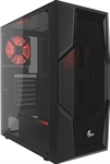 Xtech  Gaming Series PHOBOS - Computer Case, Mid-Tower, ATX/MATX, Black, Chassis SPCC 0.6T