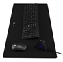 Xtech - MM Keyboard wls mouse wls mouse pad XL and USB 3 0 Hub Kit - Spanish Front View 3