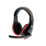 Xtech Ominous - Headset, Estéreo, Supraaurales, Con cable, 3.5mm, 20Hz-20kHz, Negro y Rojo