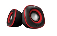 Xtech Spekter XTS-115  - 2.0 Stereo Multimedia Speakers, 3.5mm, USB, Red