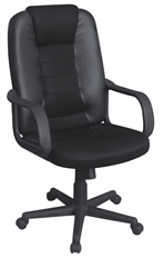 Xtech Toulouse - Black Office Chair, Adjustable Seat Height, Armrest