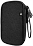 Xtech-Travel Tech organizer case-Durable polyester 100 polyester-All black-Double-Compartment XTB-060 Front View 1