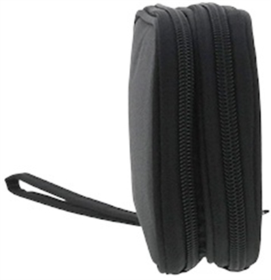 Xtech-Travel Tech organizer case-Durable polyester 100 polyester-All black-Double-Compartment XTB-060 Front View 3