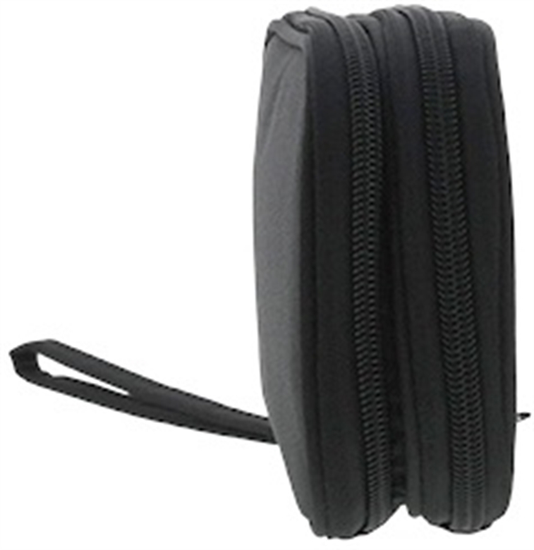 Xtech-Travel Tech organizer case-Durable polyester 100 polyester-All black-Double-Compartment XTB-060 Front View 3