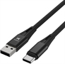 Xtech USB cable 4 pin USB Type A 24 pin USB-C 1 8 m Black Braided-XTC-512 Front View 1