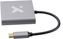 Xtech-Video adapter-USB Type C-HDMI f Type C f USB 3 0 f-Aluminum-3 in one XTC-566 Front View 2