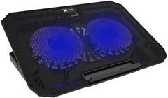 Xtech XTA-156  - Cooling Pad, Plastic, Up to 15.6", USB-Powered, 7 Adjustable Heights, 2 Fans, LED Light