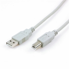 Xtech XTC-302  - Cable USB, USB Tipo-A Macho a USB Tipo-B Macho, USB 2.0, 1.8m, Blanco