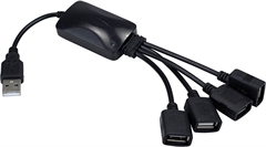 Xtech XTC-320  - Hub USB, 4 Puertos, USB 2.0, 480Mbps