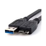 Xtech XTC-365 - USB Cable, USB Type-A Male to Micro-USB Type-B Male, USB 3.0, 90cm, Black