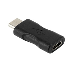 Xtech XTC-525  - Adaptador USB, Micro USB Hembra a USB Tipo-C Macho, USB 2.0, Negro