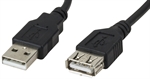 Xtech XTC-306 - USB Cable, USB Type-A Male to USB type-A Female, 4.5m, Black