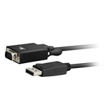 Xtech XTC-342  - Video Cable, DisplayPort Male to VGA Male, Up to 1920 x 1080, 1.8m, Black