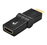 Xtech XTC-347  - Adaptador de Video, HDMI Macho a HDMI Hembra, Hasta 1920 x 1080, Negro