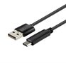 Xtech XTC-510 Cable USB Tipo-C Macho a Tipo-A Macho Vista de Conectores