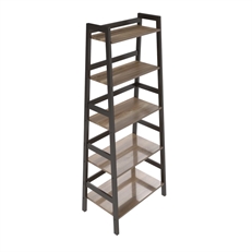 Xtech - XTF-BS261 - 5 Shelf Ladder Bookcase, Cinnamon