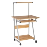 Xtech xtf-cd189 - Mobile Computer Desk, Beech Color Xtech xtf-cd189 - Mobile Computer Desk, Beech Color