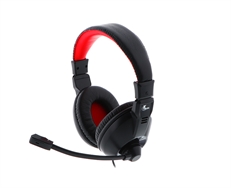 Xtech Voracis - Headset, Estéreo, Supraaurales, Con cable, 3.5mm, 20Hz-20kHz, Negro y Rojo
