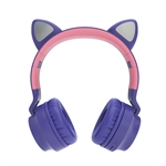 Xtech XTH-650 - Headset, Estéreo, Diadema, Inalámbrico, Bluetooth, 20Hz-20KHz, Morado y Rosa