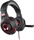 Xtech Marvel Spider-Man Miles Morales - Headset, Estéreo, Circumaurales, Con Cable, 3.5 mm, 20 Hz – 20 kHz, Negro y Rojo