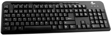 Xtech XTK-130 - Standard Keyboard, Wired, USB, Spanish, Black