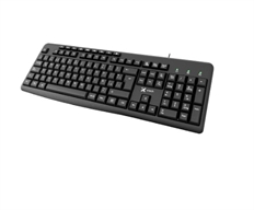 Xtech XTK-140S  - Spanish USB Multimedia Keyboard, Black, 105 Keys