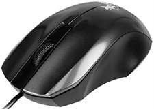 Xtech XTM-185  - Mouse, Cableado, USB, Óptico, 800 dpi, Negro