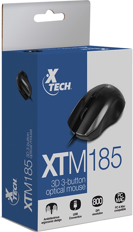 Xtech XTM-185 Mouse Vista en Paquete