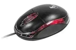 Xtech XTM-195 - Mouse, Wired, USB, Optic, 1000 dpi, LED, Black