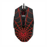 Xtech Spider-Man Miles Morales - Gaming Mouse, Wired, USB, Optic, 2400 dpi, LED, Black