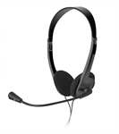 Xtech XTS-220 - Headset, Stereo, On-ear headband, Wired, 3.5mm, 20Hz-20KHz, Black