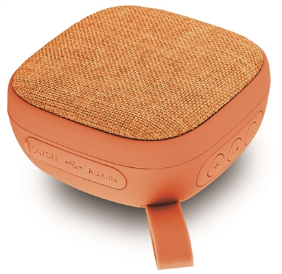 Xtech YES Orange Wireless Speaker Isometric View