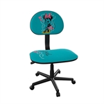 Xtech Disney Minnie Mouse - Blue Office Adjustable Height, Plastic Base and Soft Cloth Cushion