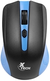 Xtech Galos  - Mouse, Inalámbrico, USB, Óptico, 1600 dpi, Azul