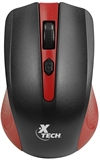 Xtech Galos  - Mouse, Inalámbrico, USB, Óptico, 1600 dpi, Rojo