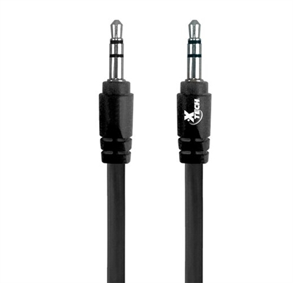 XTG-212 Audio Cable 3.5mm to 3.5mm Black Connector View