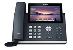 Yealink SIPT48U  - Teléfono IP de 16 líneas, pantalla táctil a color HD, doble puerto Gigabit Ethernet, PoE, puertos USB, Bluetooth y WiFi