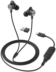 Logitech Zone Wired Earbuds - Audífonos, Estéreo, En el Oído, Con Cable, USB-C, USB-A, 20 - 16kHz, Grafito