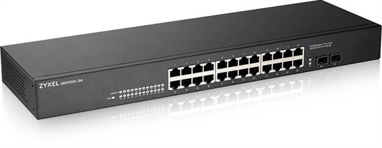 ZyXEL GS1100 Series Switch 24 Left View