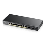 ZyXEL GS1100-10HP - Switch, 8 Ports, Gigabit Ethernet PoE+, 20Gbps