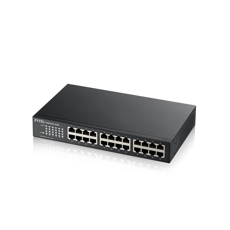 ZyXEL GS1100 Series Switch 24E Isometric View
