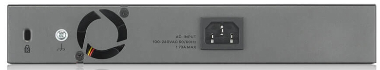 ZyXEL GS1300-10HP PoE Gigabit Switch 8 Ports Back Side