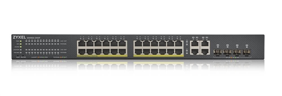 ZyXEL GS1920-24HPv2 Gigabit Ethernet Smart Managed PoE Switch 24 Ports Front View