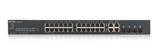 ZyXEL GS1920-24v2 Gigabit Ethernet Smart Managed Switch 24 Ports Front view